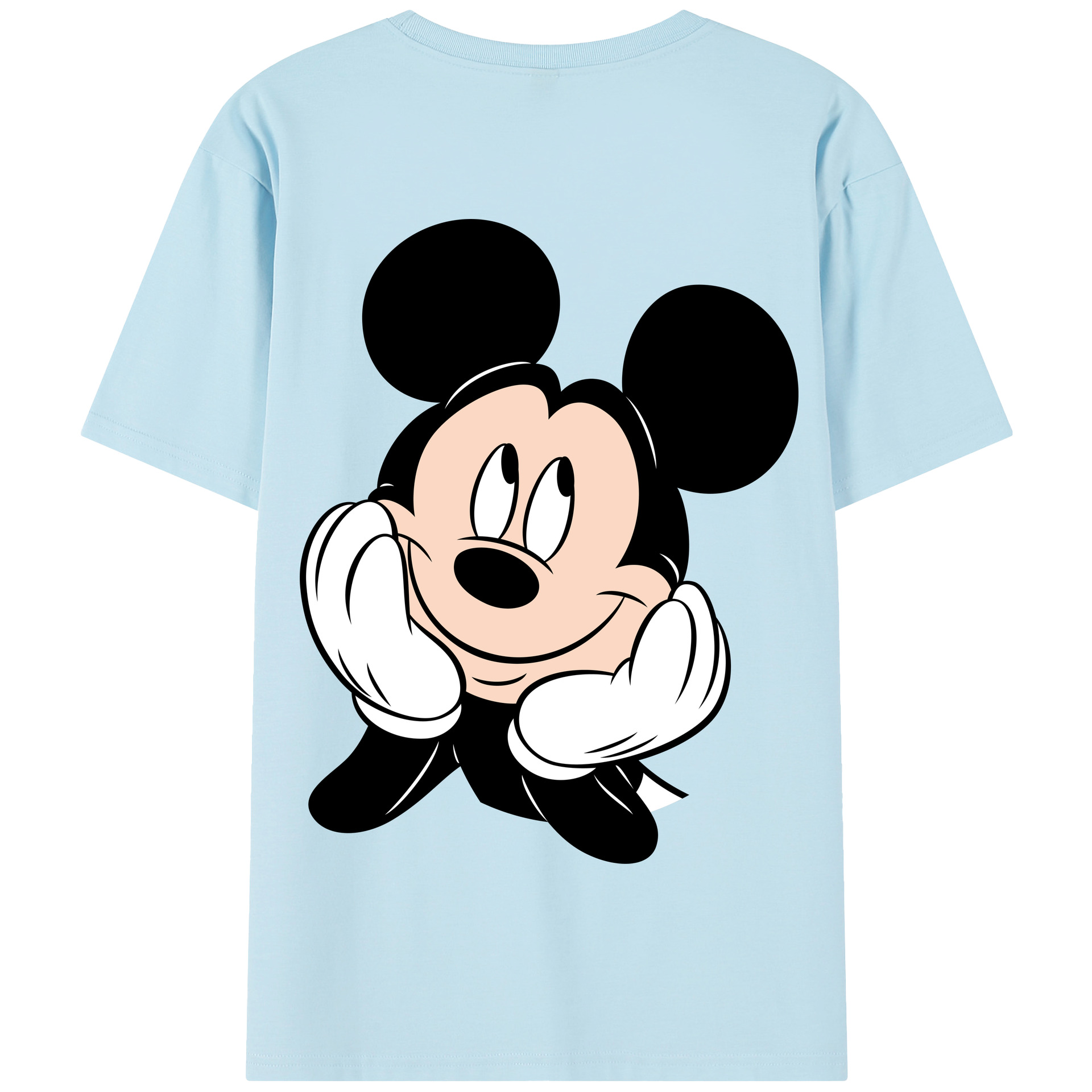 （画像用） ミッキーマウス Mickey Mouse 綿100％半袖Tシャツ（背面プリント）